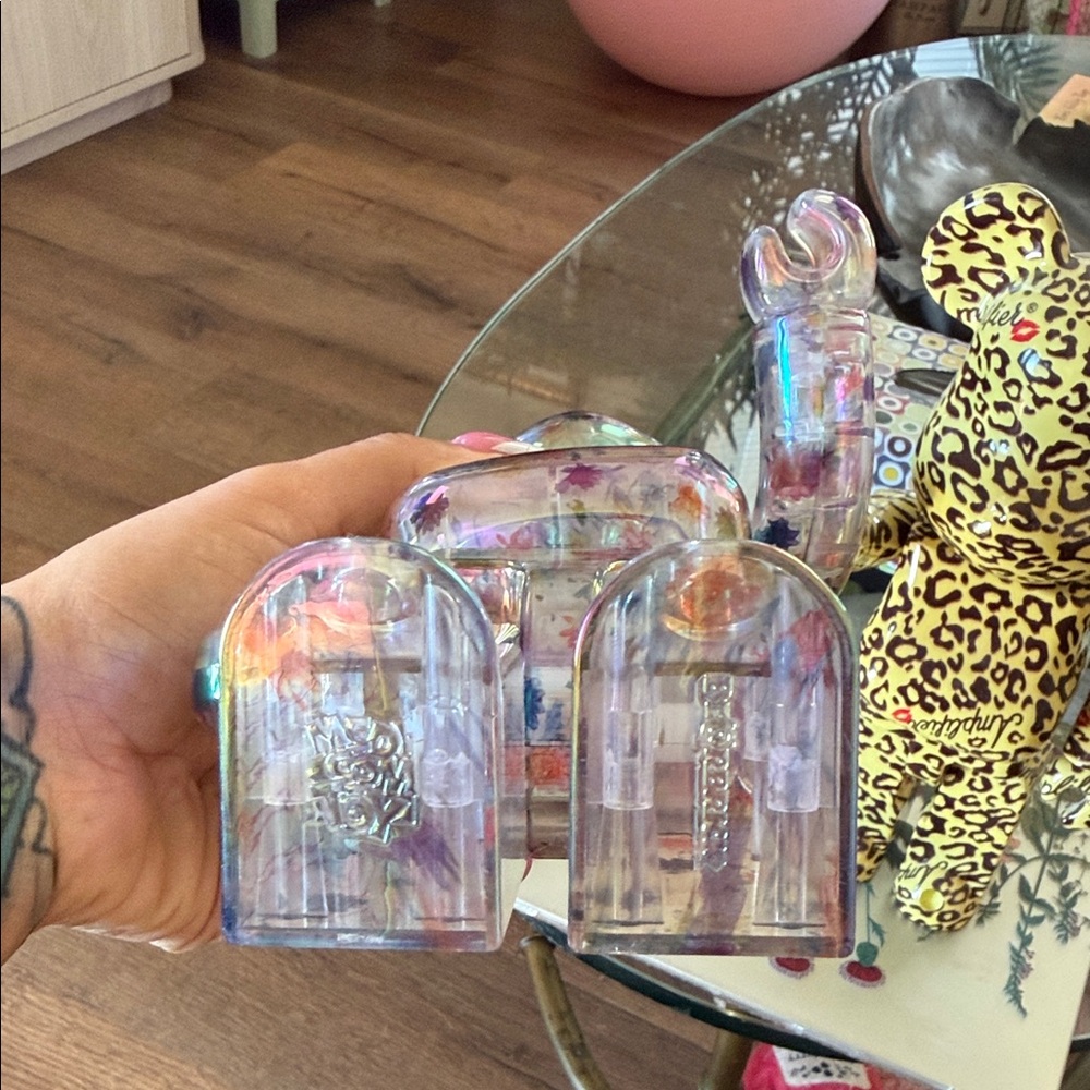 Holographic and Leopard Bearbrick Figures - Picture 2 of 4
